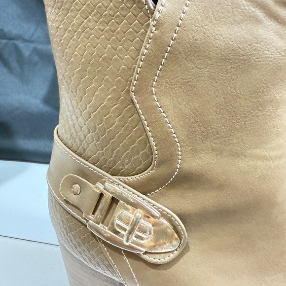 W OMEN BOOTS ZiPPER SIDE WITH HEEL 871 khai - Picture 10 of 11